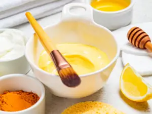 turmeric paste - face mask